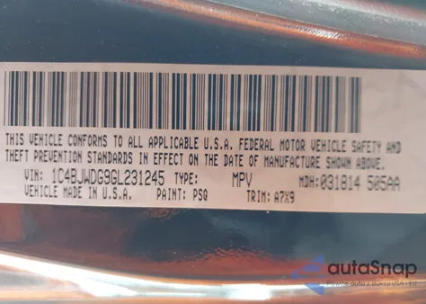 2016 Jeep Wrangler Unlimited Sport z USA, uszkodzony, nr VIN 1C4BJWDG9GL231245